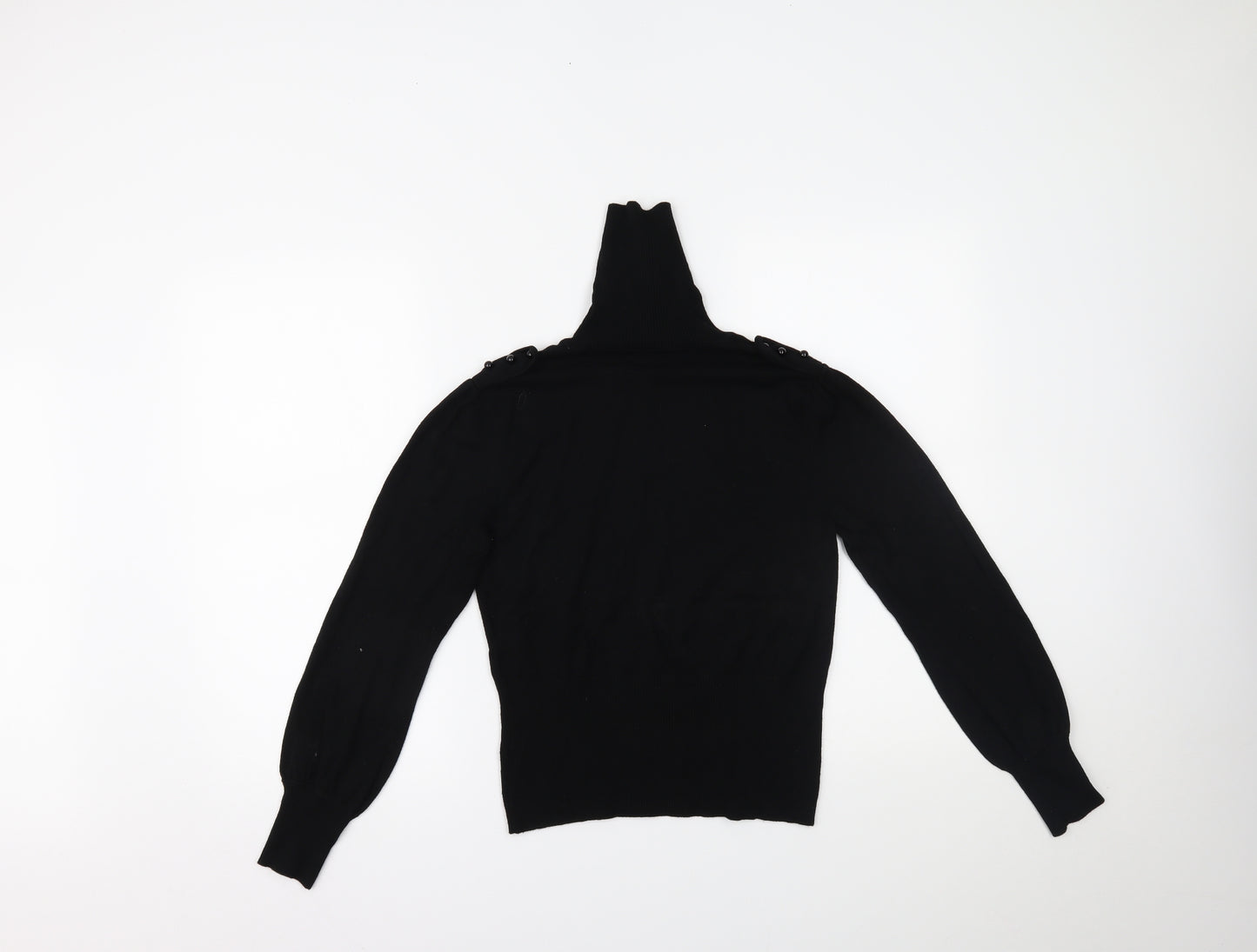 precise petite Womens Black   Basic Blouse Size S