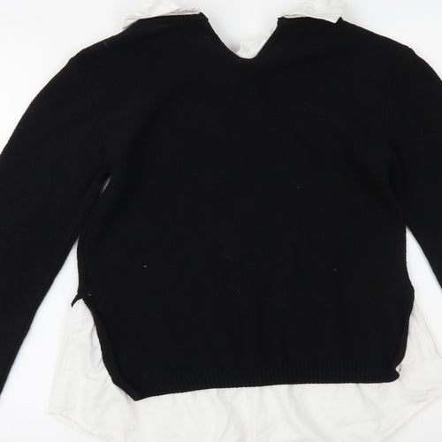 Papaya Womens Black   Basic Blouse Size 8