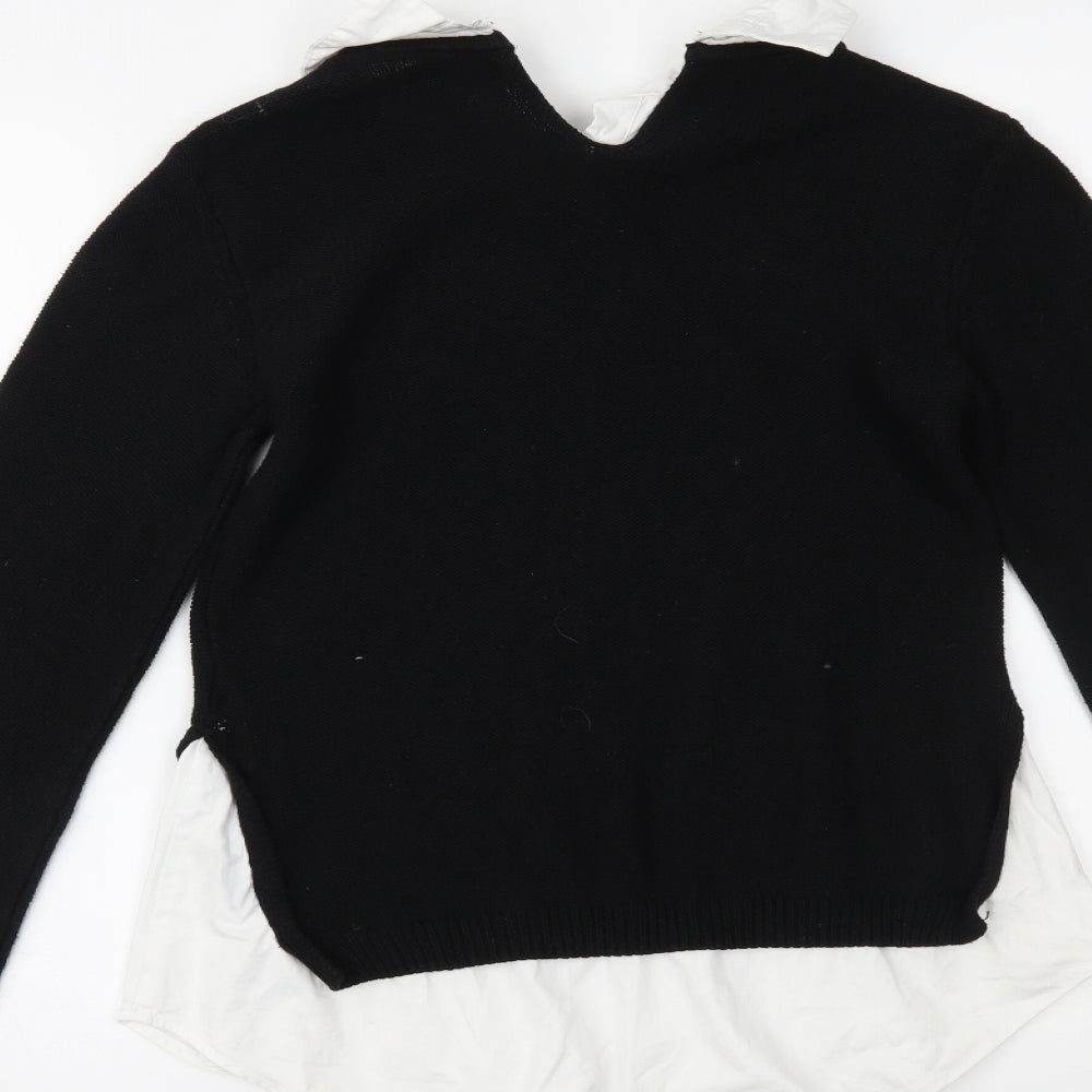 Papaya Womens Black   Basic Blouse Size 8