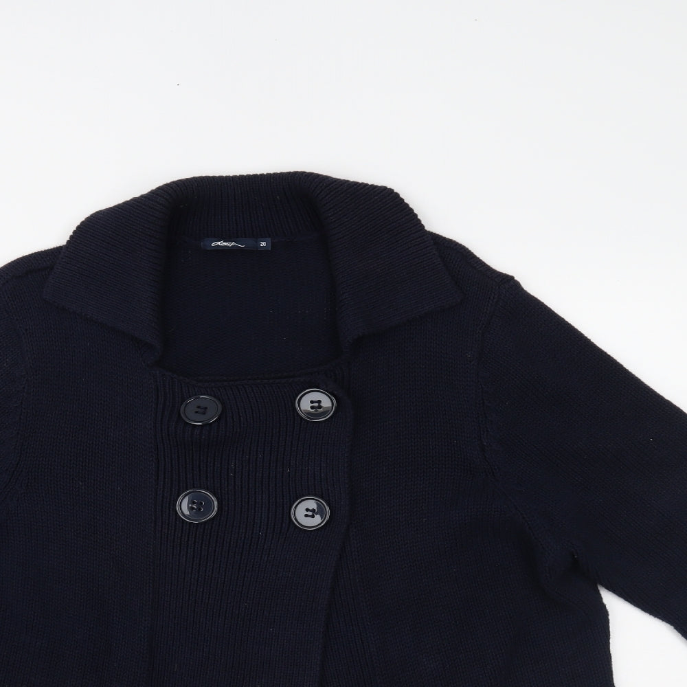 DASH Womens Blue   Cardigan Jumper Size 20