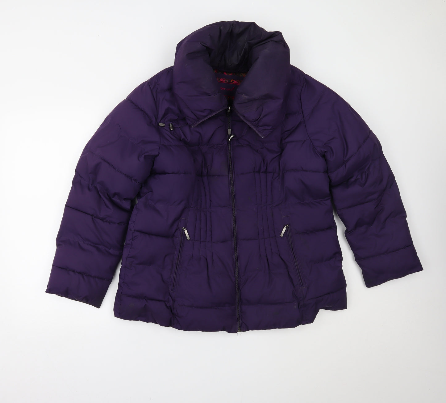 Per Una Womens Purple   Puffer Jacket Coat Size L