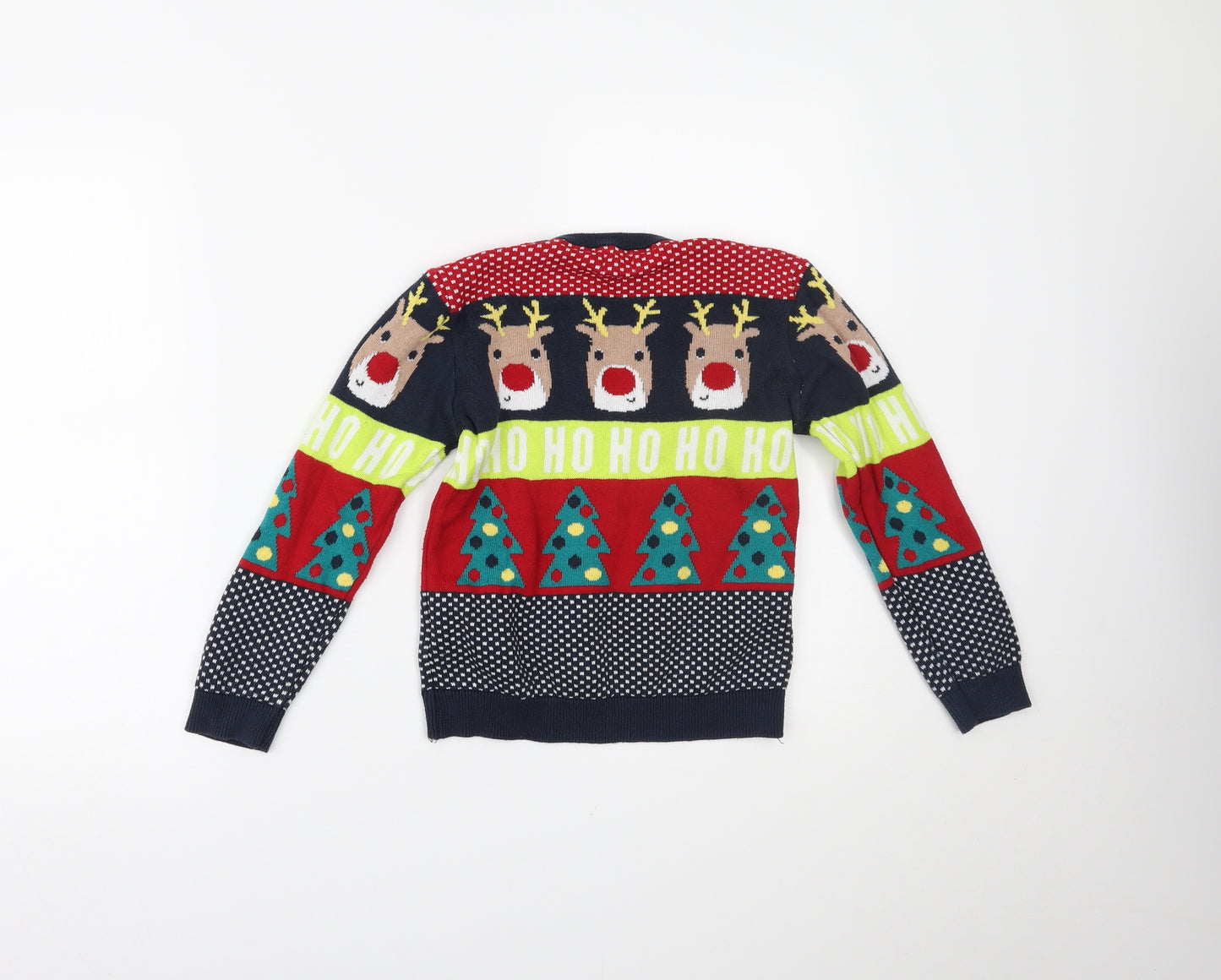 F&F Boys Multicoloured   Pullover Jumper Size 5-6 Years  - christmas