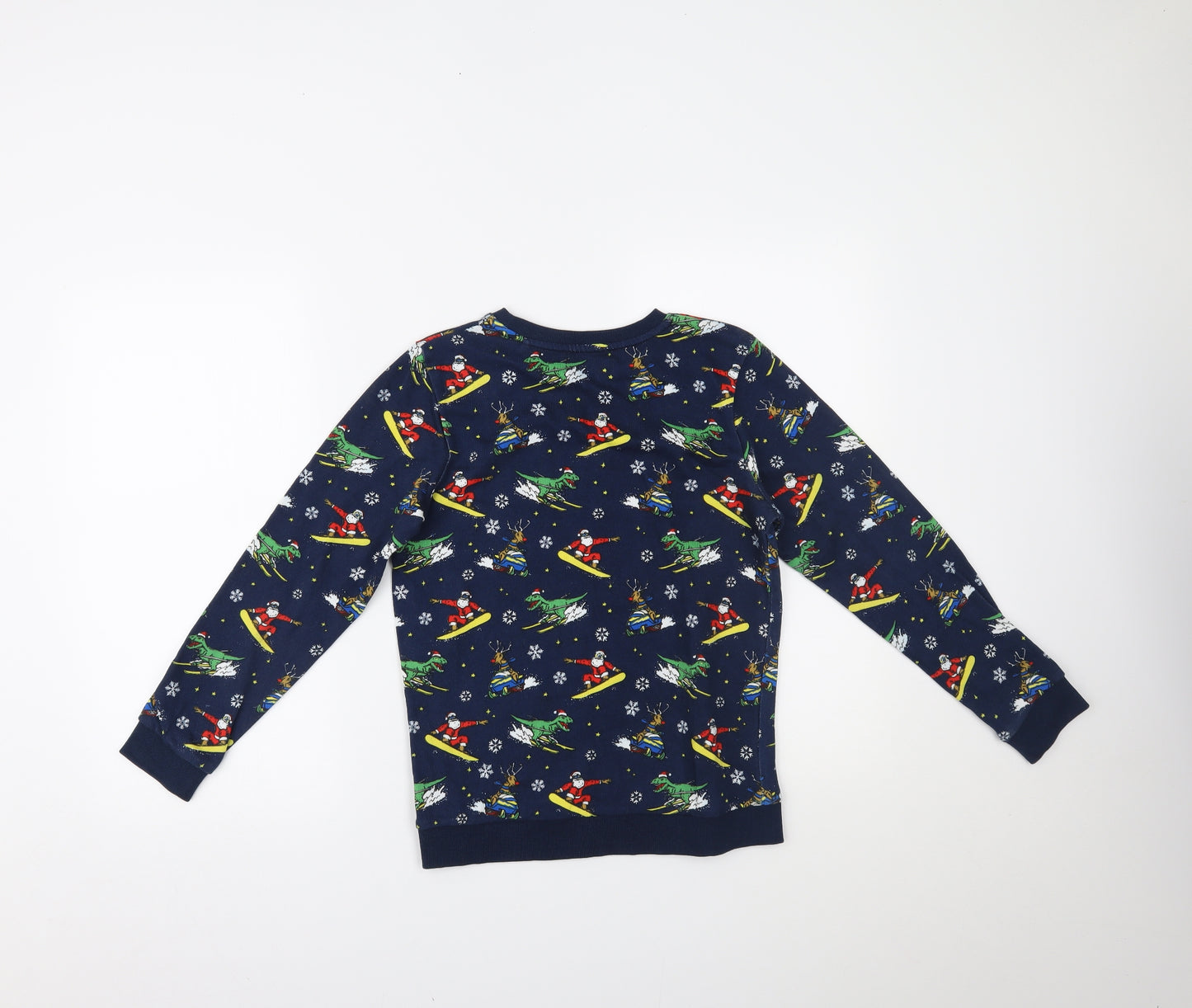 TU Boys Blue   Pullover Jumper Size 12 Years  - christmas