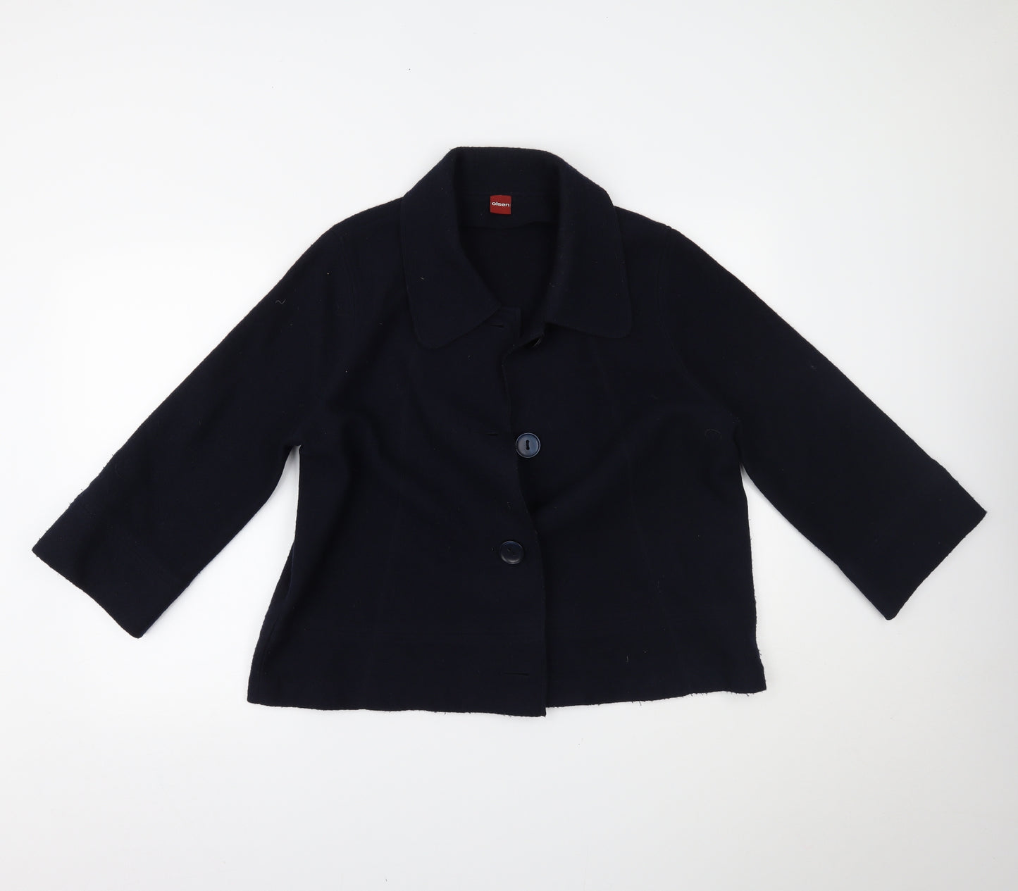 Olsen Womens Blue   Jacket Coatigan Size 20