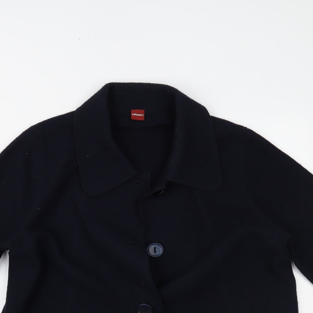 Olsen Womens Blue   Jacket Coatigan Size 20