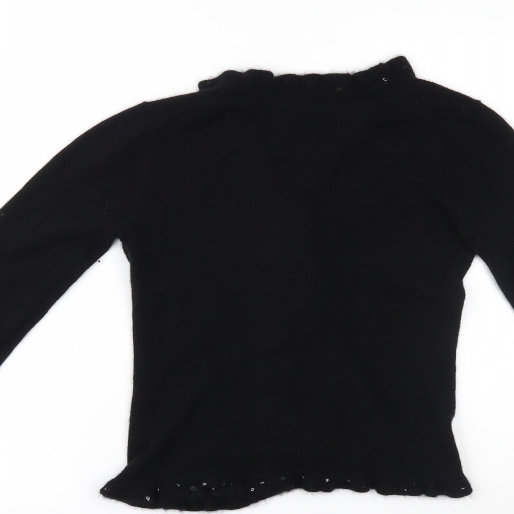 John Lewis Womens Black   Cardigan Jumper Size 8
