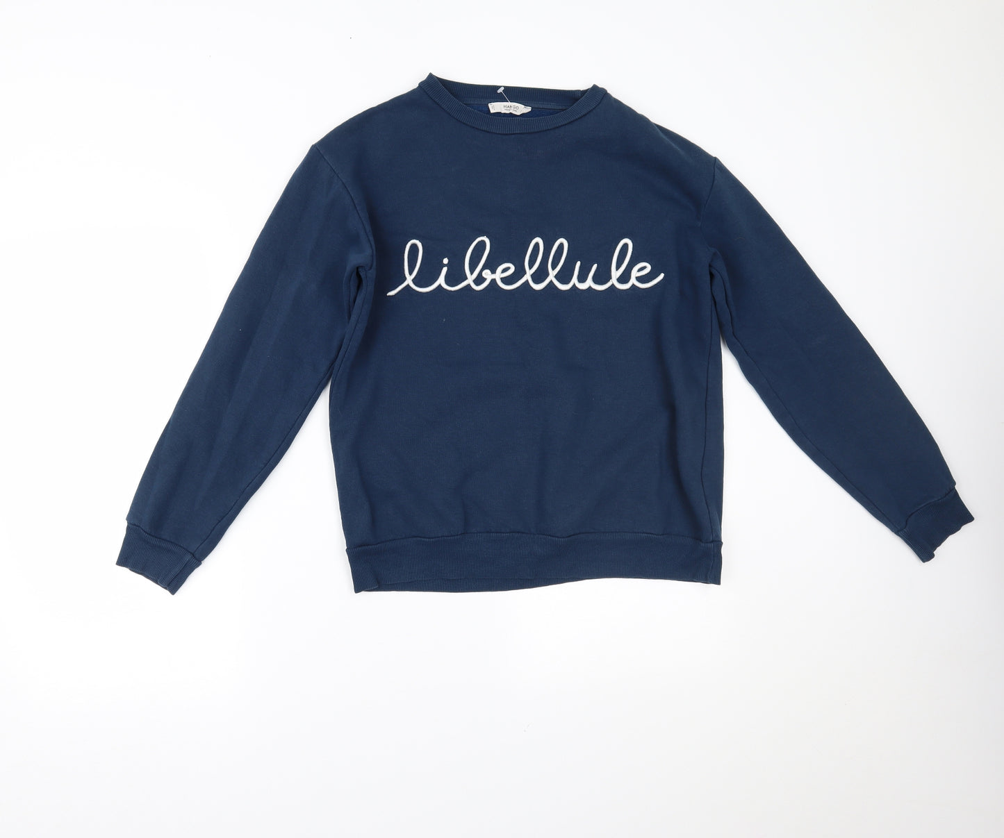 Mango Womens Blue   Pullover Jumper Size S