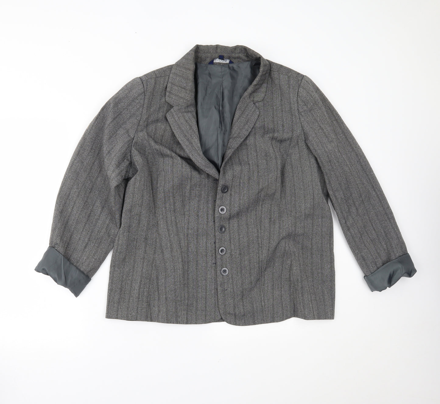 Encore Womens Grey   Jacket Blazer Size 16