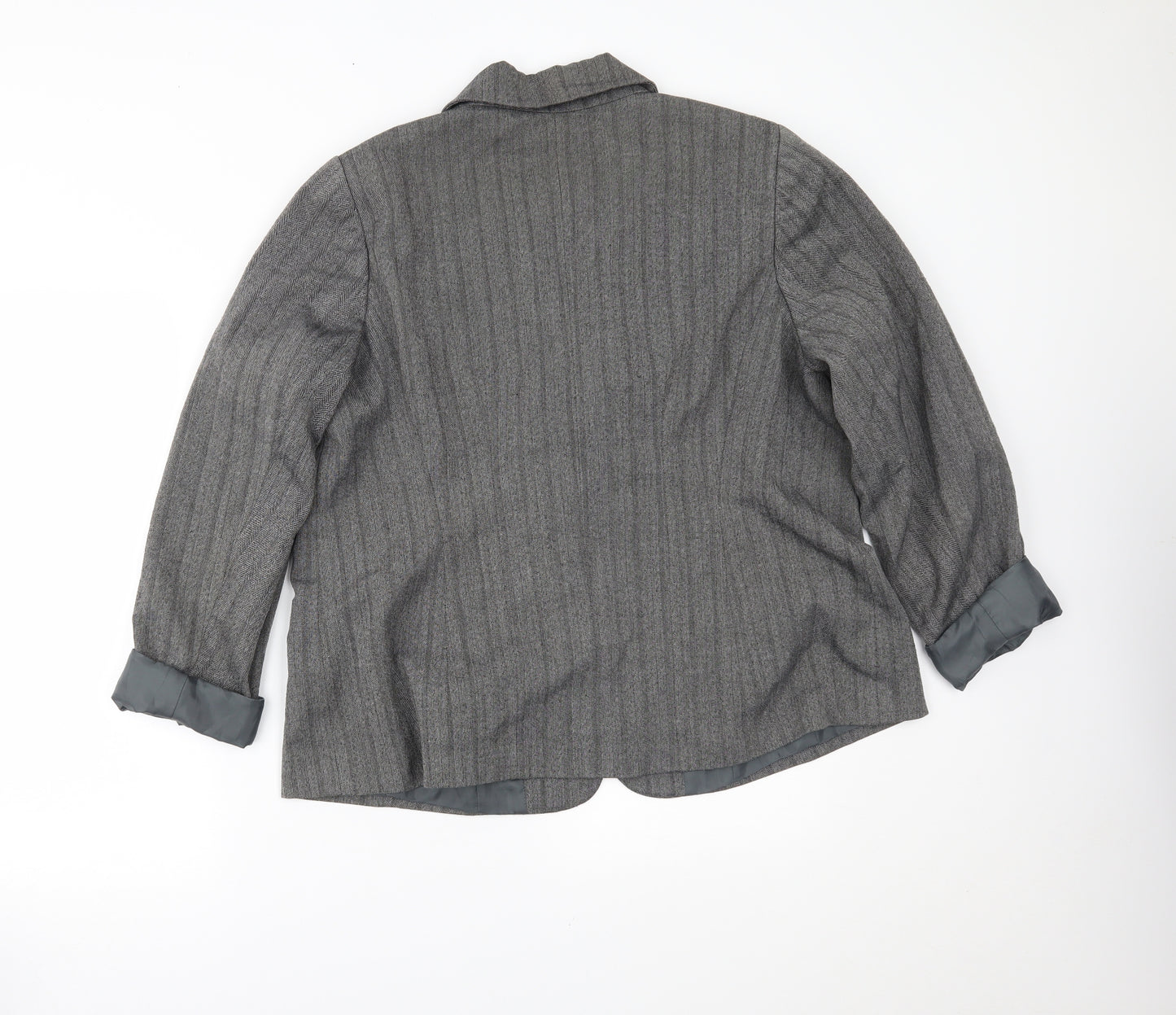 Encore Womens Grey   Jacket Blazer Size 16