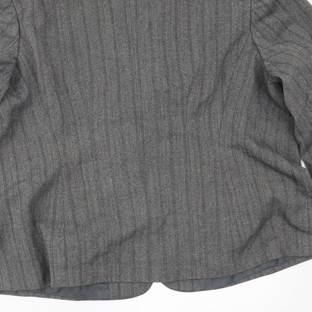 Encore Womens Grey   Jacket Blazer Size 16