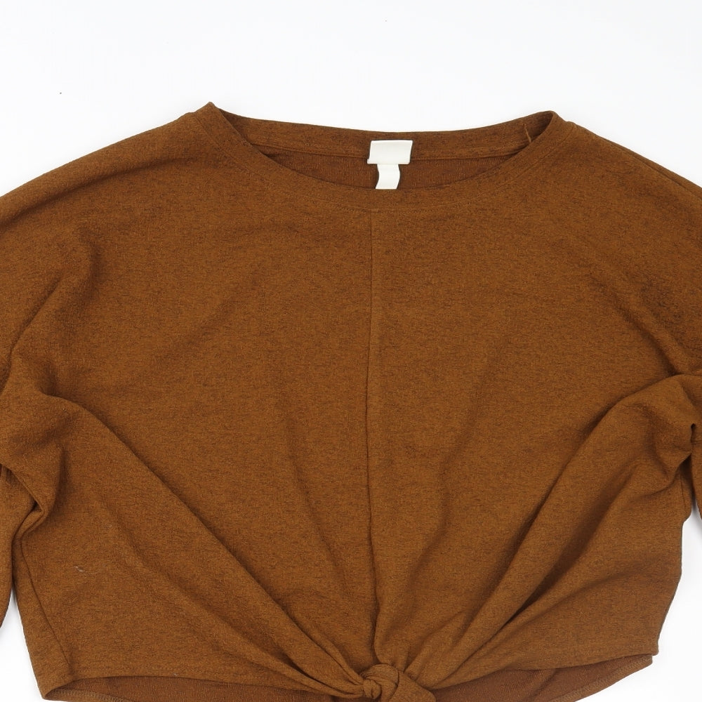 H&M Womens Brown    Blouse Size L