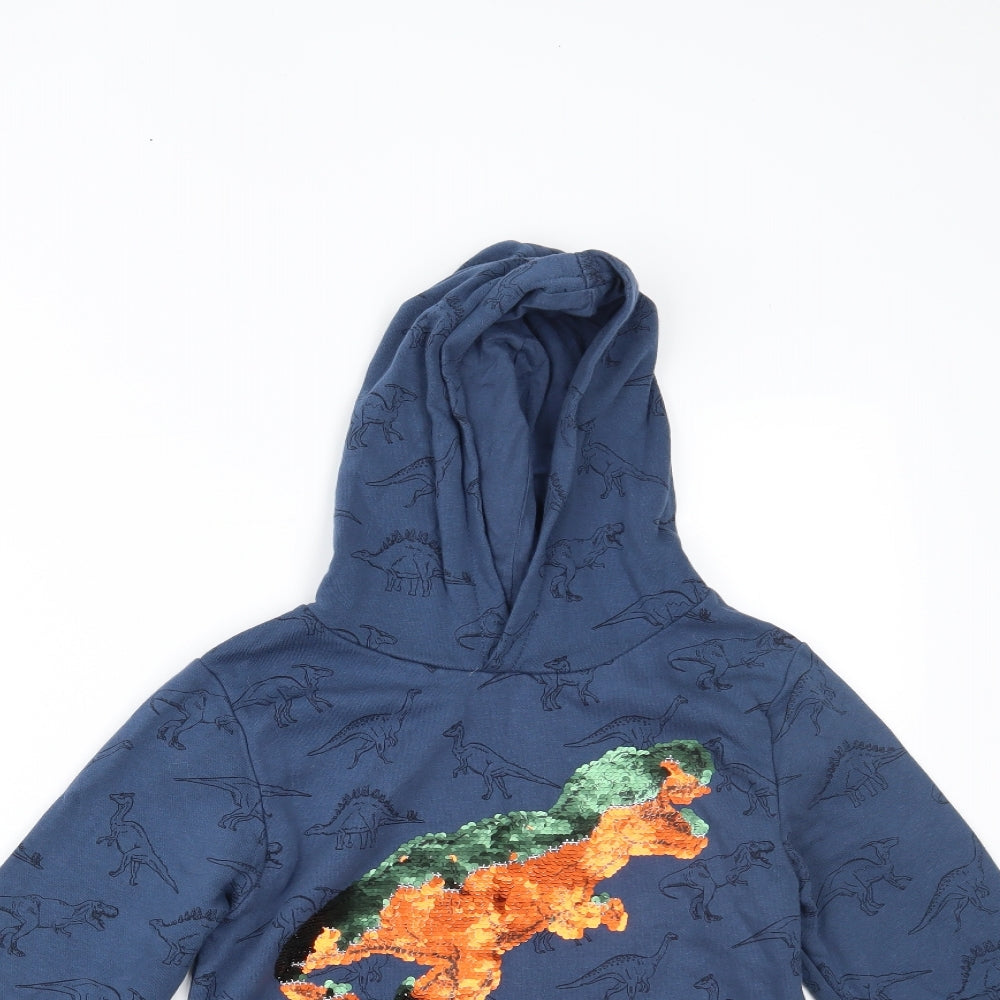 H&M Boys Blue   Pullover Hoodie Size 9-10 Years