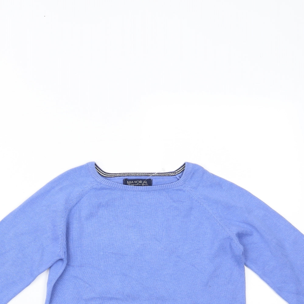 Mayoral Boys Blue   Pullover Jumper Size 8 Years