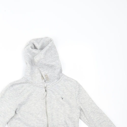 Matalan Girls Grey   Full Zip Hoodie Size 8 Years