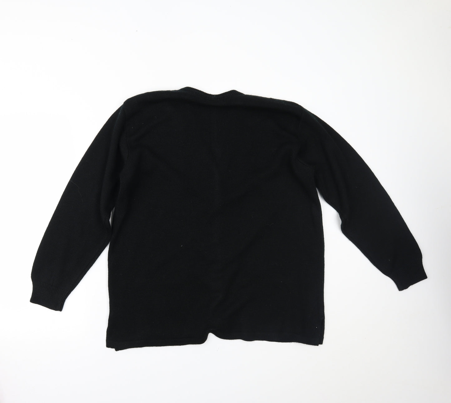 Dil Womens Black   Cardigan Jumper Size XL