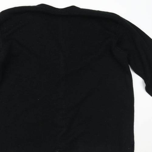 Dil Womens Black   Cardigan Jumper Size XL