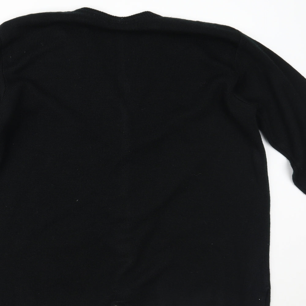 Dil Womens Black   Cardigan Jumper Size XL