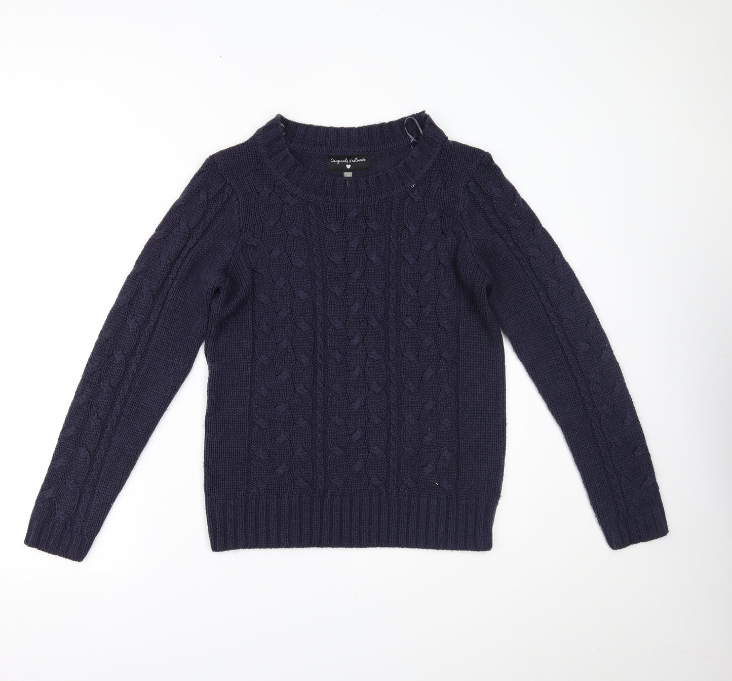 Originals Knitwear Womens Blue   Pullover Jumper Size M