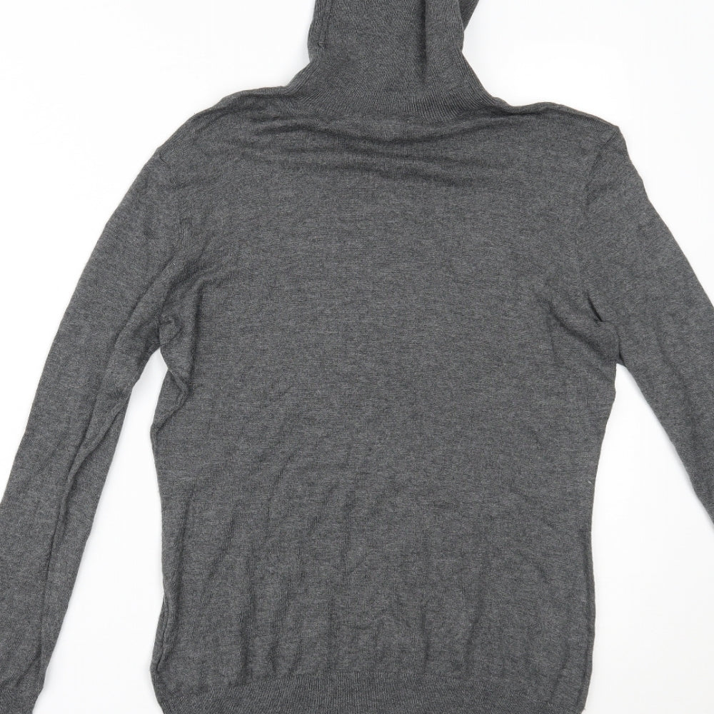 H&M Womens Grey   Basic Blouse Size S