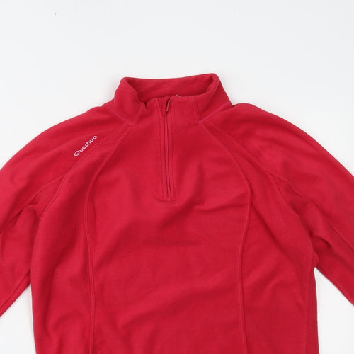 DECATHLON Womens Pink   Henley Jumper Size M