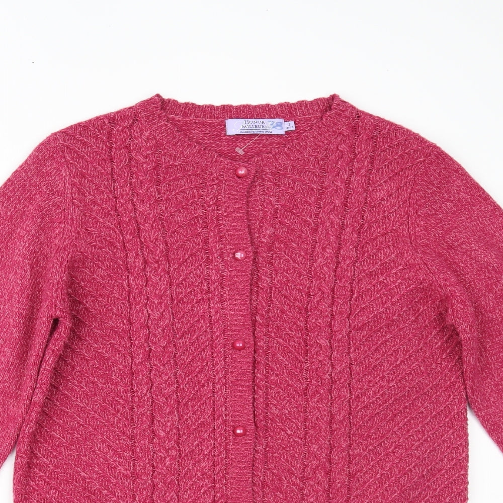 EWM Womens Pink   Cardigan Jumper Size S