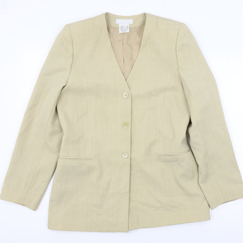 La Boutique Womens Beige   Jacket Blazer Size 12