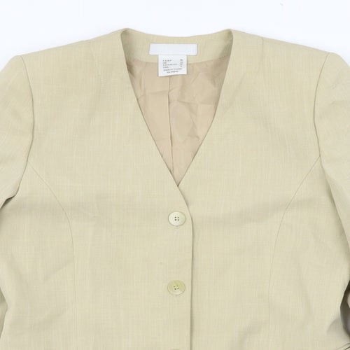 La Boutique Womens Beige   Jacket Blazer Size 12