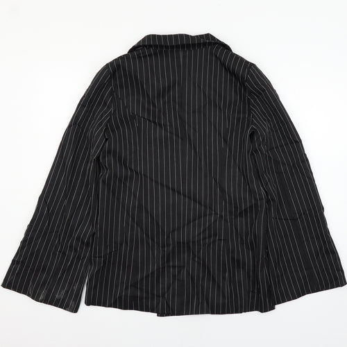 PRETTYLITTLETHING Womens Black   Jacket Blazer Size 8