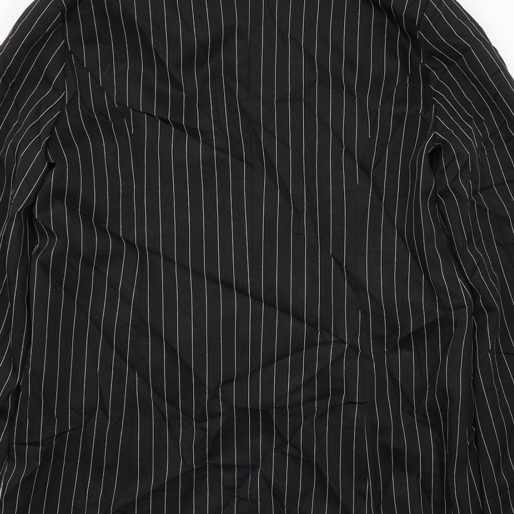 PRETTYLITTLETHING Womens Black   Jacket Blazer Size 8