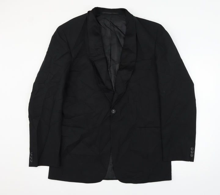 C&A Mens Black   Jacket Suit Jacket Size L
