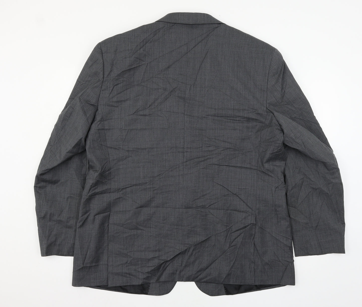 Pierre Cardin Mens Black Striped  Jacket Suit Jacket Size XL