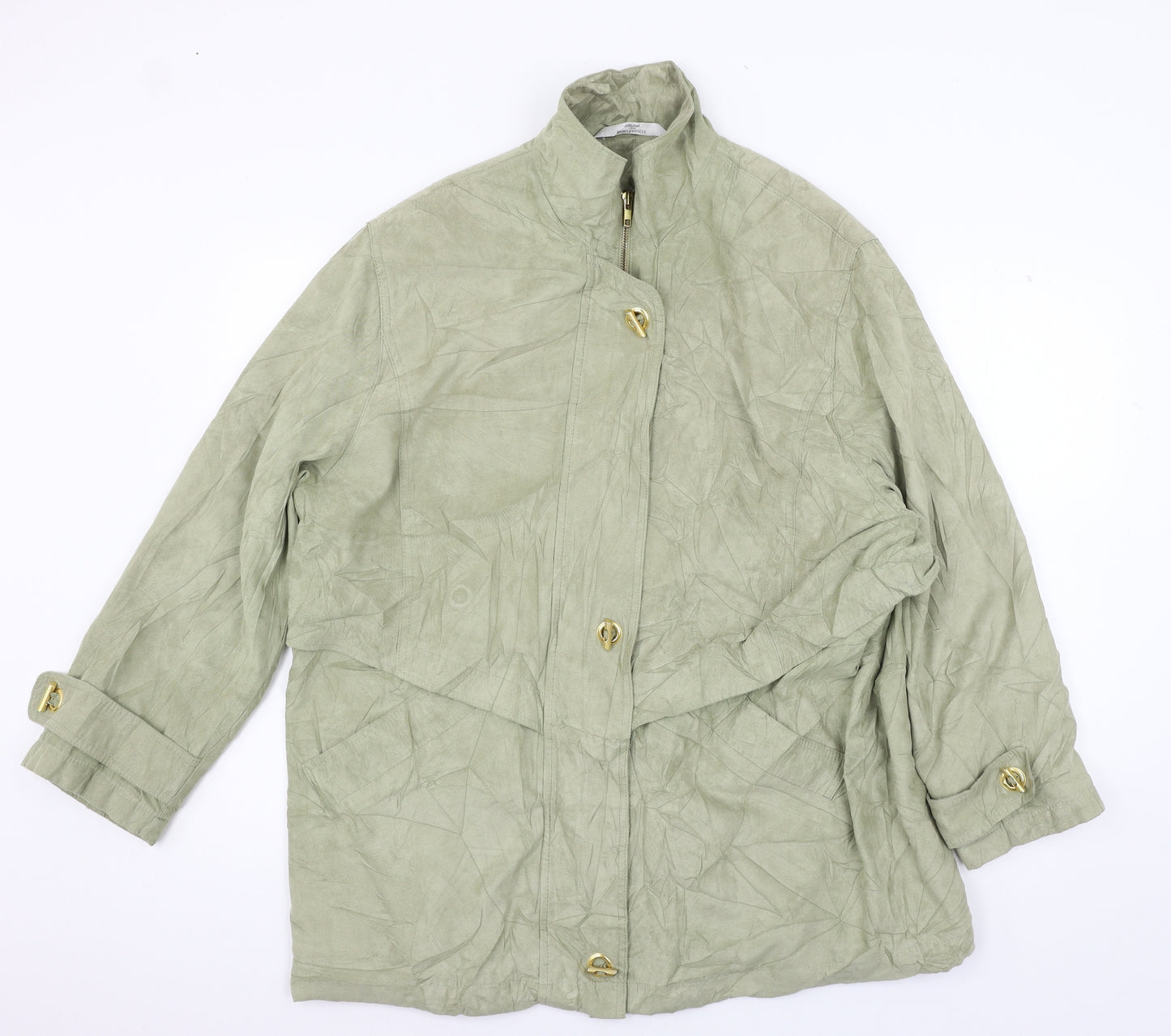 St Michael Womens Green   Jacket  Size 18