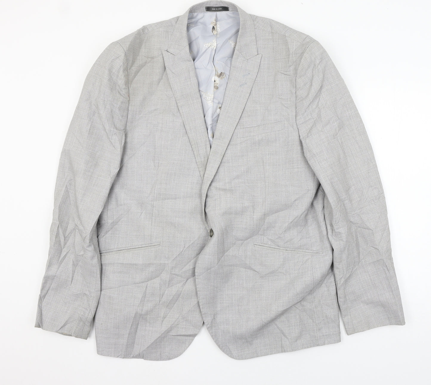 Primark Mens Grey   Jacket Suit Jacket Size XL
