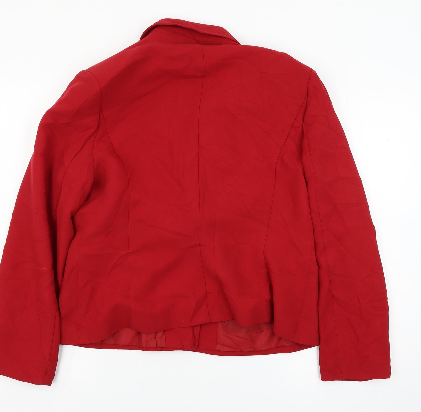Marks and Spencer Womens Red   Jacket Blazer Size 16