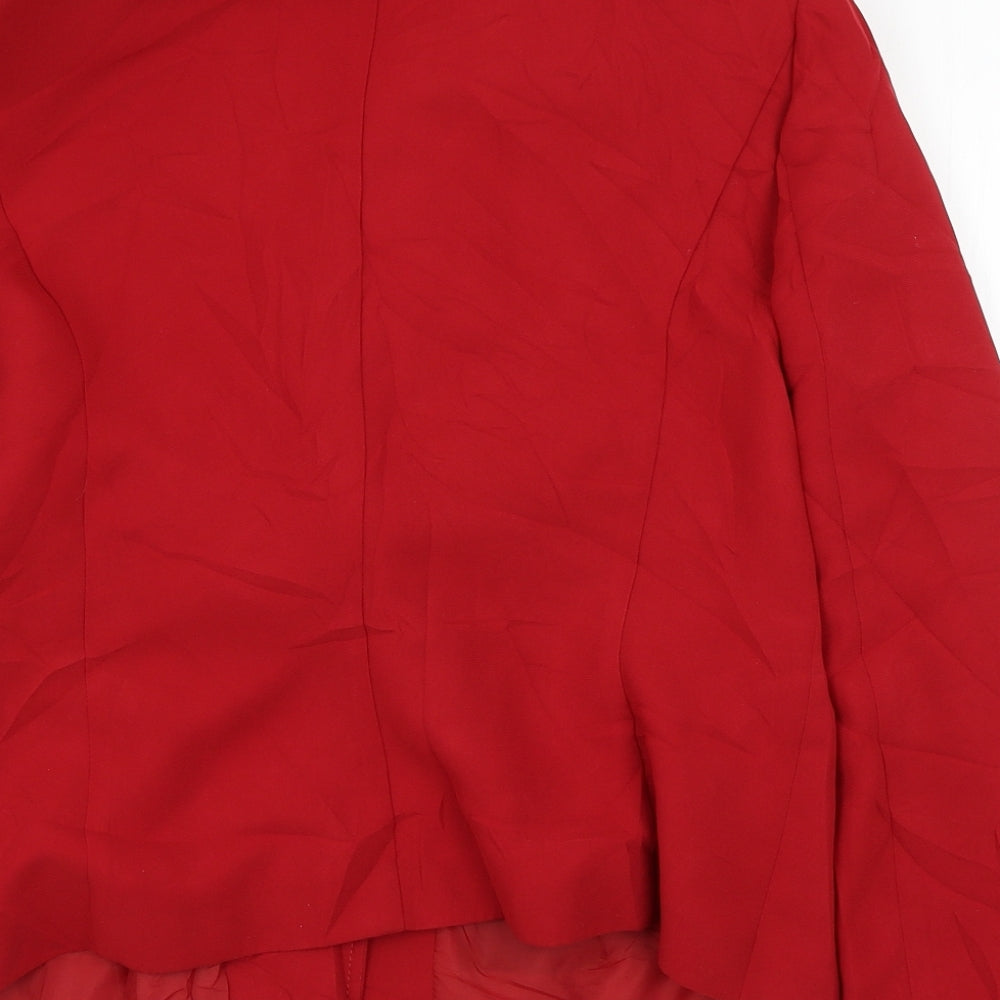 Marks and Spencer Womens Red   Jacket Blazer Size 16