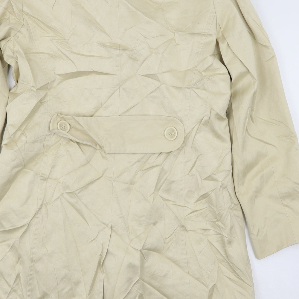 Marks and Spencer Womens Ivory   Overcoat Coat Size 16