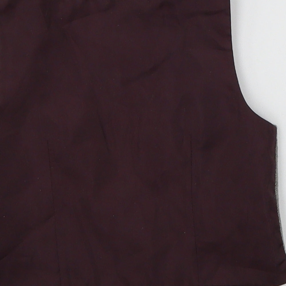 NEXT Boys Grey Herringbone  Jacket Waistcoat Size 3-6 Months