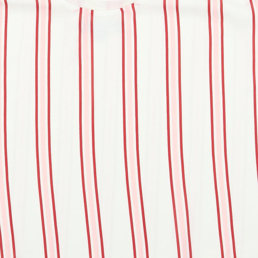 Dorot Womens Red Striped  Camisole T-Shirt Size 14