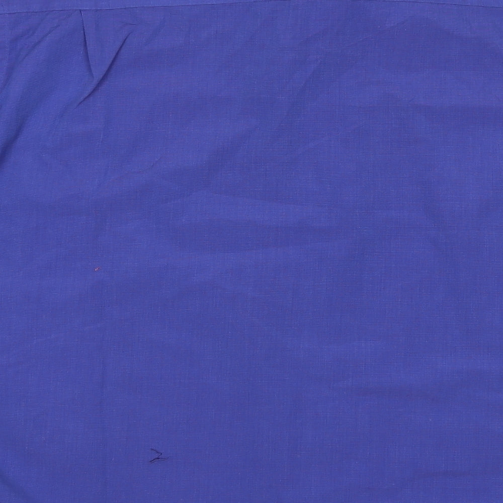 Marks  Mens Blue    Dress Shirt Size 16