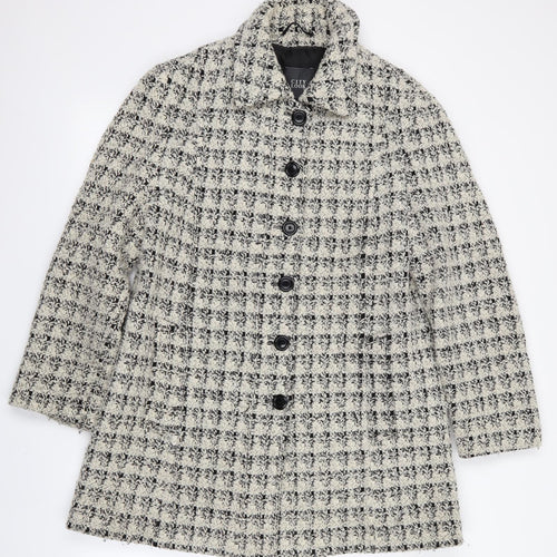 City Look Womens Black Check  Jacket Coat Size 18