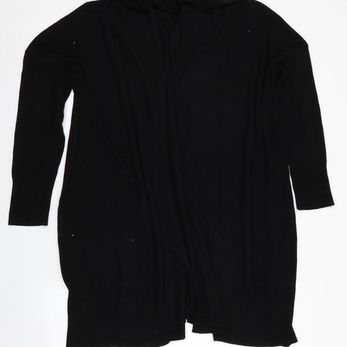 Primark Womens Black   Cardigan Jumper Size XL  - Longline