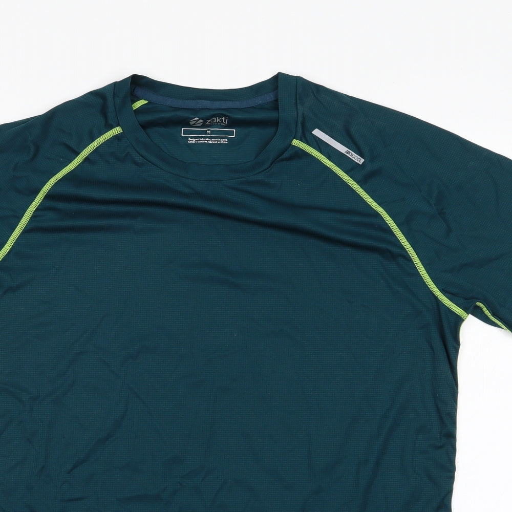 Zakti Mens Green    T-Shirt Size M  - Isocool