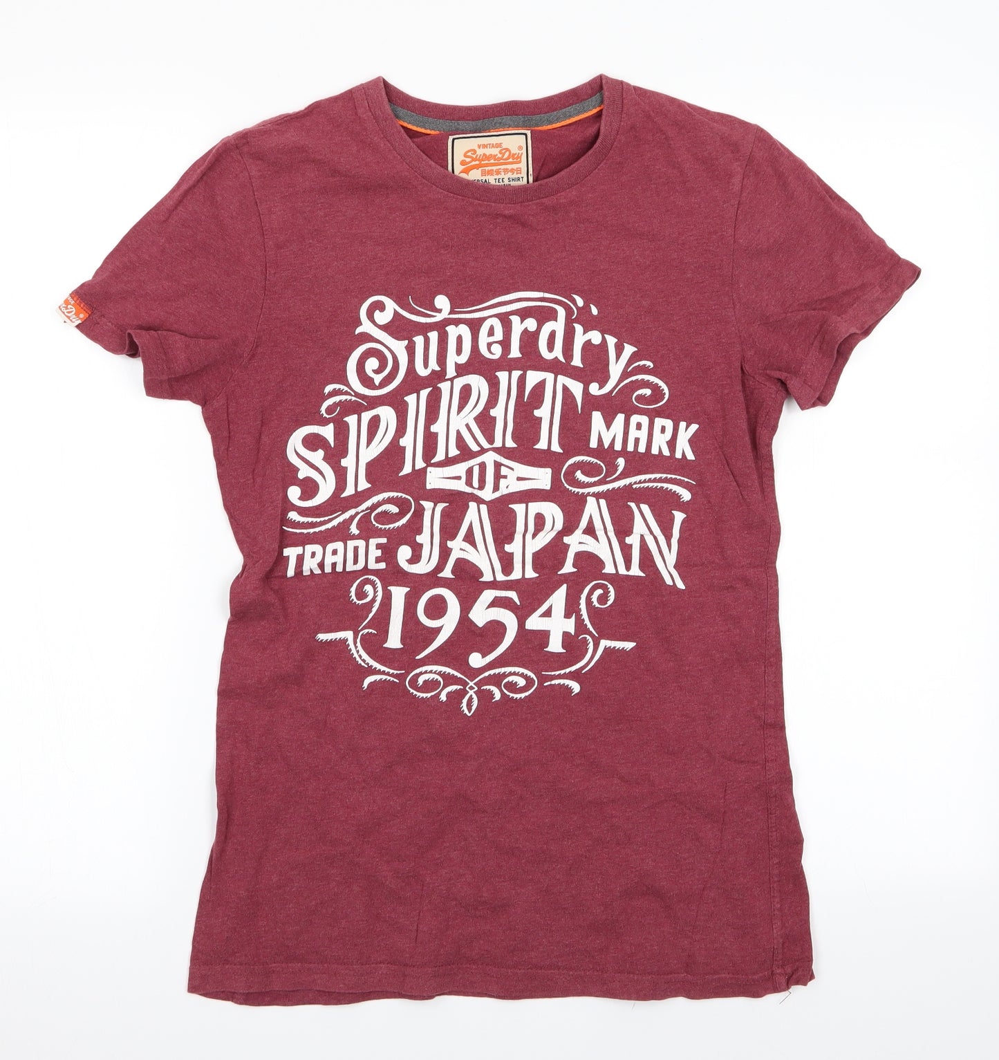Super Dry Womens Pink   Basic T-Shirt Size S  - Super Dry Spirit