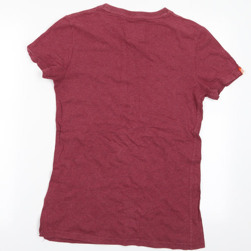 Super Dry Womens Pink   Basic T-Shirt Size S  - Super Dry Spirit