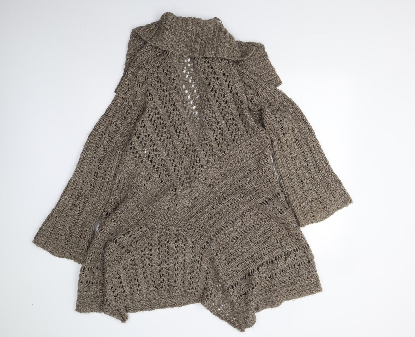 M&S Womens Brown  Knit Cardigan Jumper Size 20