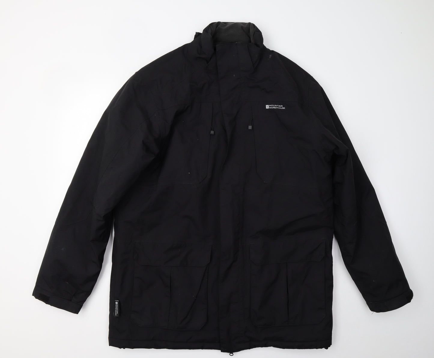 Mountain Warehouse Mens Black   Overcoat Coat Size L