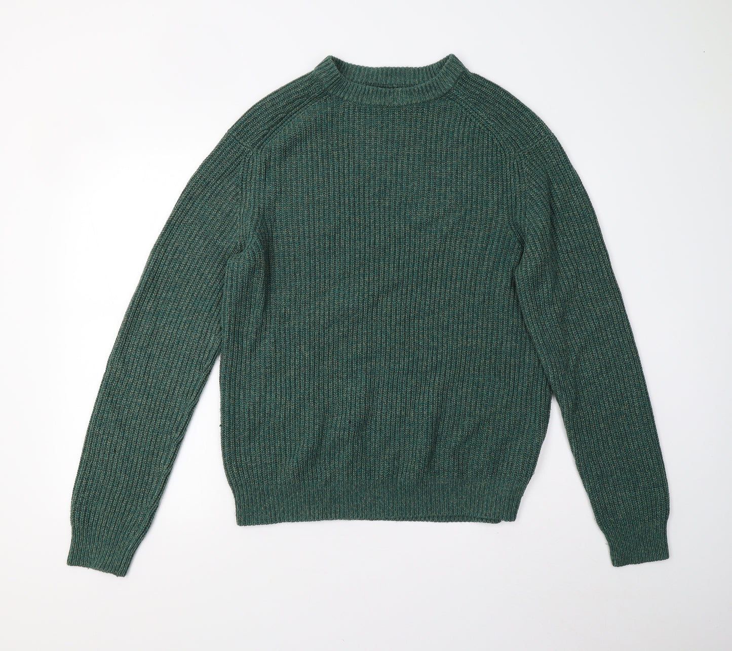 F&F Mens Green  Knit Pullover Jumper Size L