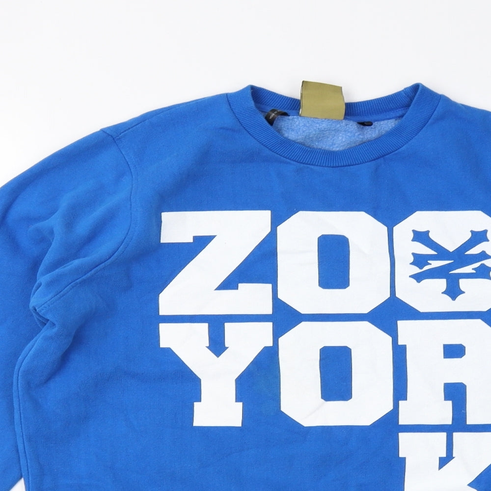 Zoo York Girls Blue   Pullover Sweatshirt Size 13 Years