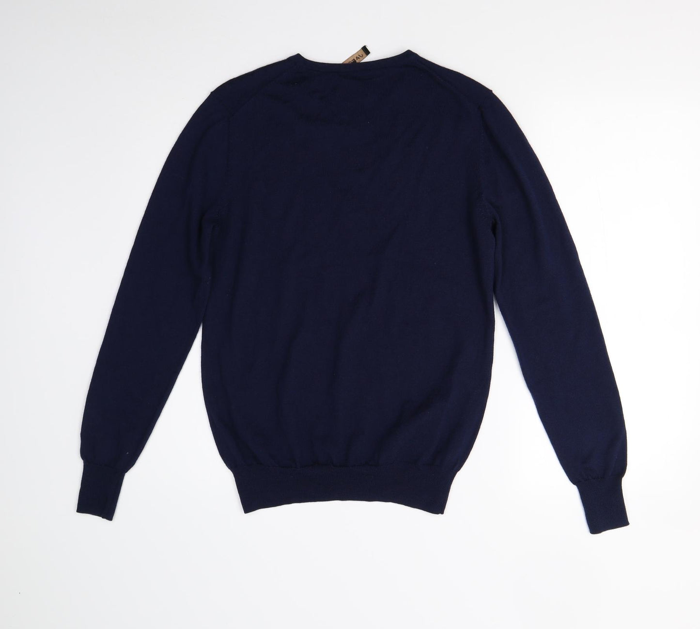 Jaeger Mens Blue  Knit Pullover Jumper Size S  - Merino