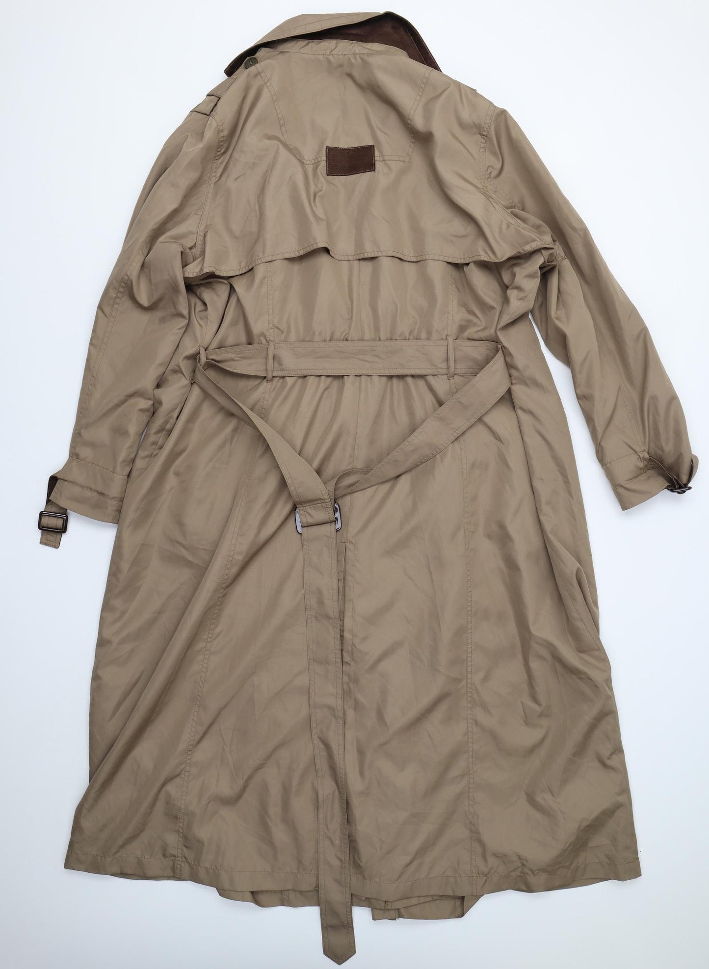 Changes Womens Beige   Trench Coat Coat Size 26